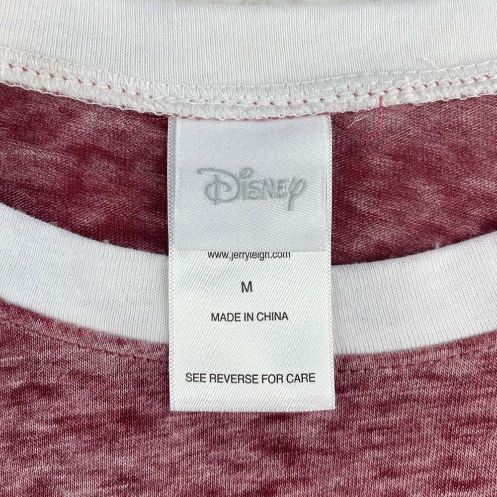 (NWT) DISNEY • Maroon/White Minnie Mouse Long Sleeve Casual Shirt, M - Picture 11 of 14